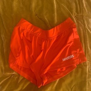 Orange shorts hooters